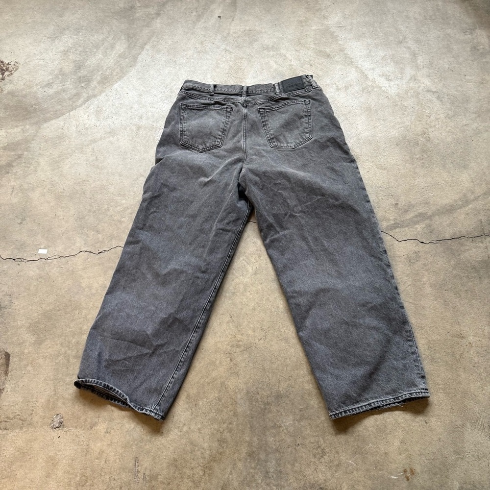 Abercrombie Dark Gray Black Baggy Jeans - Picture 3 of 3